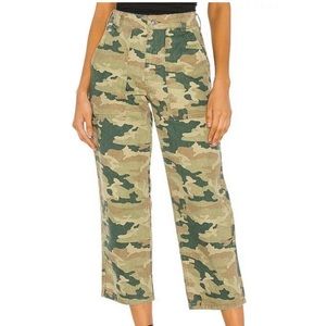 Free People Camo High-Rise Jeans